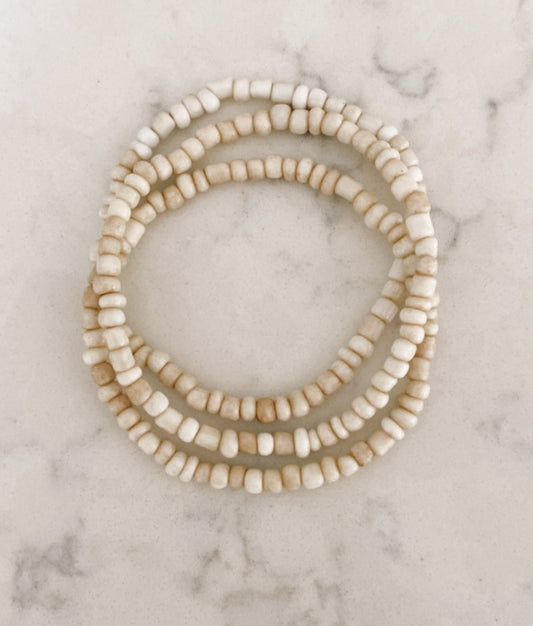 Creamy Seed Bead Bracelet
